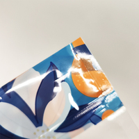 Sac en plastique PE transparent avec poignée Pochette debout étanche à l'humidité pour l'emballage des aliments et des fruits Impression par gravure