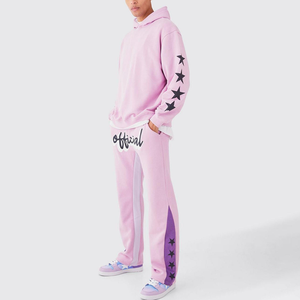 Survêtement personnalisé, respirant, imprimé, écologique, décontracté, à capuche, col uni, léger, 100% coton - Product Image 1