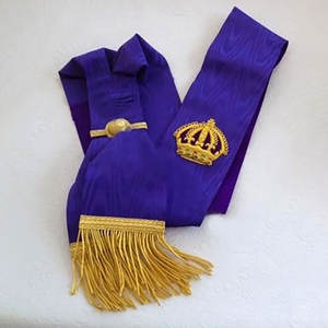 Pakistan Fabrication Maçonnique Regalia Arche Royale Broderie À La Main Sash Durable Haute Qualité Broderie Sash - Product Image 2