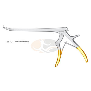 JACKBILLY alta calidad 1/1 2mm instrumento quirúrgico ortopédico de acero inoxidable foramenotomía Rongeurs Punch Curved Bite Precision - Product Image 1