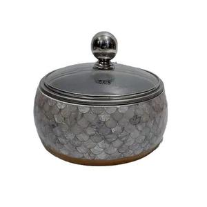 Marmite en acier inoxydable faite à la main avec un design de luxe en métal et verre de haute qualité, top des ventes emballées dans une boîte - Product Image 2