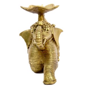 Bougeoir en forme d'éléphant à lumières fantaisistes Bougeoir classique à rayonnement intemporel - Product Image 2