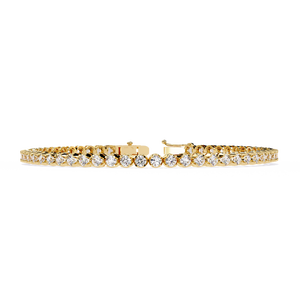 Magnifique bracelet et jonc en or 18 carats avec diamants de laboratoire, bijoux luxueux - Product Image 1