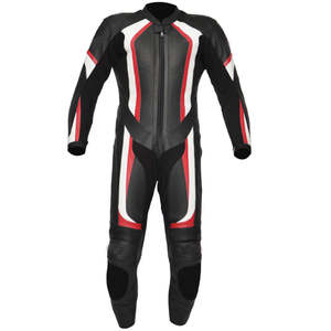 Combinaison de moto en cuir légère et respirante, genoux et épaules renforcés, imperméable et coupe-vent, pour usage sportif, urbain et course automobile - Product Image 5