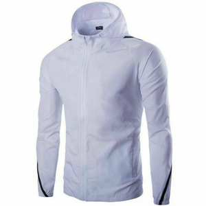 Chaqueta Deportiva Impermeable para Hombre, con Cuello Alto, Bordado, Cortavientos, para Gimnasio, Entrenamiento, Correr, con Capucha, Ropa Deportiva de Moda, Anorak - Product Image 4