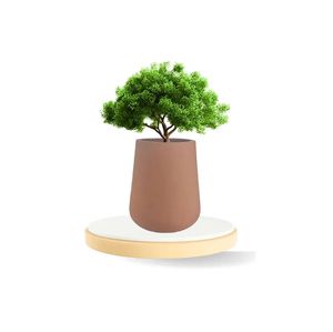 ROEL Large FRP Flower Pot <b>Planter</b> Kit Modern Design for Indoor <b>Outdoor</b> Home Garden Decor with <b>Artificial</b> Flowers - Product Image 1