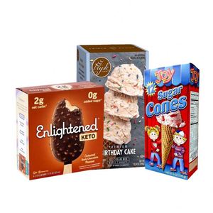 Per il confezionamento di scatole di cartone in cartone ondulato in carta Kraft Waffle e pacchetto di Rose bomboniere imballaggio caramelle Mochi scatola di gelato - Product Image 4