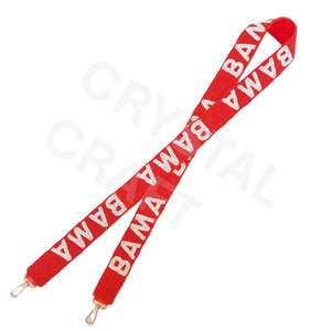 Custom BAMA Design Beaded Purse Strap Fashion <b>Accessories</b> with White Gold Seed Bead Bag Straps Customized Beaded Strap for Bags - Product Image 1