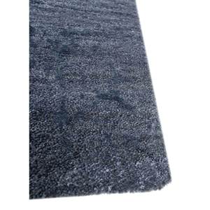Alfombra Rectangular Kavi Blue Free Verse de Lana y Seda de Bambú Anudada a Mano de 10 mm para Sala de Estar, Hecha a Mano para Uso en Pasillos - Esk-376 - Product Image 4