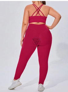 Logo personnalisé Match gratuit Vêtements de fitness Leggings pour le levage des fesses Vêtements de sport de gym Soutiens-gorge de sport sexy Ensemble de costume de yoga de sports actifs pour femmes - Product Image 5