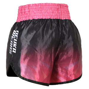 กางเกงมวยไทยพิมพ์ลายแบบซับลิเมชั่น OEM/ODM ของ Deuka พร้อมปักโลโก้ กางเกงคิกบ็อกซิ่ง ผ้าซาตินทนทาน - Product Image 2