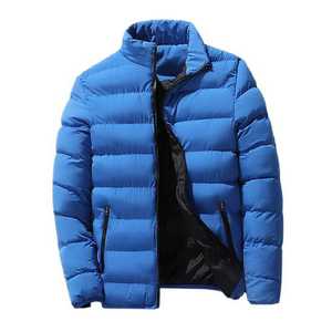 Chaqueta acolchada recortada de manga larga para hombre personalizada al por mayor, abrigo de invierno para hombre - Product Image 2