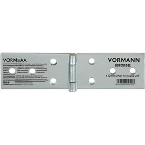 VORMANN Blue Zinc-Plated Steel Rolled <b>Table</b> Hinge 32mm High 100mm Wide 1.3mm Thick 20-Piece Packaging Unit - Product Image 3