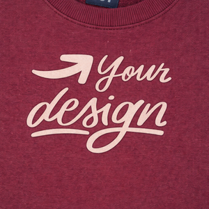 Sudadera Personalizada con Estampado Impermeable en 3D, Cuello Redondo, Unisex, de Forro Polar, Color Granate, con Impresión de Marca, Bordado y Etiqueta Privada - Product Image 3