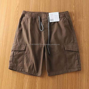 กางเกงขาสั้นผ้าทวิลล์ลำลองสำหรับฤดูร้อน สั่งทำได้ ขายส่ง มีกระเป๋า เหมาะสำหรับทำงาน กางเกงขาสั้นผู้ชายทรงหลวม - Product Image 6