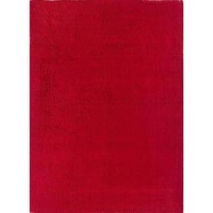 Alfombra de Lana Anudada a Mano Zuri, Diseño Abstracto Sólido, Forma Rectangular, para el Hogar, Pasillo, Entrada - Pae-420 Rojo Naranja 9x12" - Product Image 1