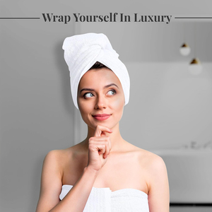 Juego de toallas de baño de algodón personalizadas de color blanco Toallas de baño de spa de felpa de secado rápido de felpa suave de alta absorción - Product Image 3