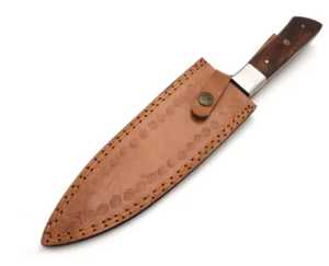 Cuchillo de Chef Profesional Hecho a Mano, Ecológico, Ambidiestro, de Acero de Damasco, Estilo Japonés, de 8 Pulgadas, con Mango de Madera de Palisandro - Product Image 6