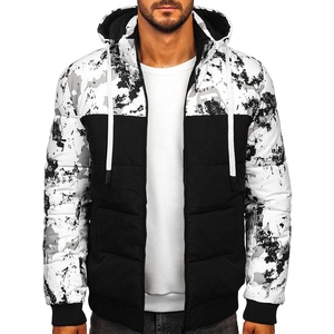 2024 vente chaude hiver chaud coupe-vent à capuche manteau brillant doudoune extérieure épaisse doudoune pour hommes - Product Image 1
