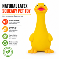 Jouet à mâcher pour chien en latex naturel interactif et couineur, écologique et biodégradable, pour les chiens agressifs