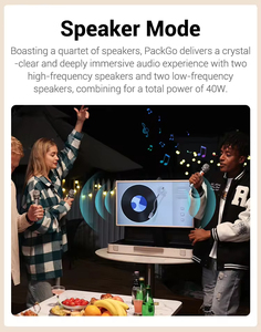 27 ''packgo màn hình cảm ứng cặp màn hình Android 12 thông minh LED hiển thị màu xám Tủ thông minh xách tay HD TV định nghĩa cho cắm trại - Product Image 3