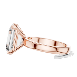 Bague en diamant de laboratoire 2 CT VVS-VS EF pour femme, taille émeraude, or 18 carats, 14 carats, 10 carats et argent 925, or rose, or jaune, or blanc - Product Image 6