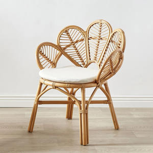 Magnifique chaise en rotin en forme de fleur de paon pour adultes, meubles en osier, chaises de loisirs, vente en gros au Vietnam, prix bas - Product Image 1