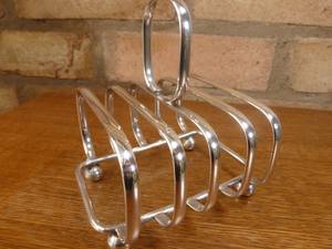 ที่วางขนมปังสีเงินหรูหราสำหรับขนมปังอาหารเช้าอุปกรณ์ครัวที่เก็บของในบ้านและที่วางขนมปังปิ้ง - Product Image 2