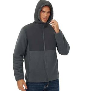 Alta calidad transpirable al por mayor logotipo personalizado moda invierno cálido chaqueta polar para hombre - Product Image 6
