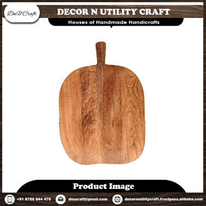 Juego de utensilios de cocina de bambú redondo Vintage Life Inc. para queso y comida, tabla de cortar de madera decorativa para fiesta de boda - Product Image 6