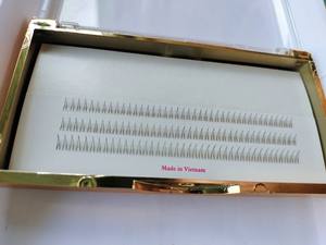 Extensiones de pestañas individuales en forma de V profesionales del fabricante de Viet Nam Suministro de pestañas postizas de Cachemira negra personalizada de primera calidad - Product Image 3