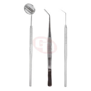 Juego de herramientas de examen dental profesional con espejo y logotipo personalizado Juego de examen dental - Product Image 1