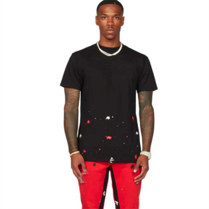 <b>Mens</b> OEM ODM <b>T</b>-<b>Shirt</b> and Stacked Flare Track Set - Fashionable and Practical Two-Piece Outfit for Active Lifestyles - Product Image 1