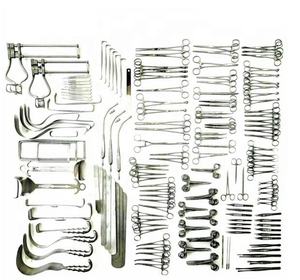 Instrumentos/Equipo Básico para Cirugía Abdominal, Juego de 108 Instrumentos para Laparotomía, Instrumentos Quirúrgicos, Narham Enterprises - Product Image 1