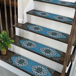 Geometric Printed Rug, Vintage, Gift, Custom, Indoor, Rustic, Classic, Modern, Personalized, Handmade,Step Rug - Product Image 2