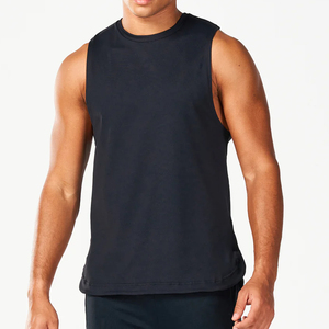 Logo personnalisé du fabricant OEM Muscle Fit 100% coton à séchage rapide sans manches entraînement débardeur hommes solide XL à capuche athlétique Gym utilisation - Product Image 1