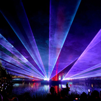 Projecteur laser RGB extérieur 30W, étanche IP65, pour projection de texte, éclairage de sites touristiques et culturels