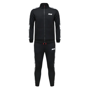 Ensemble d'hiver décontracté coupe-vent et chaud de couleur unie pour hommes, deux pièces, pantalon de survêtement et sweat à capuche pour hommes - Product Image 1