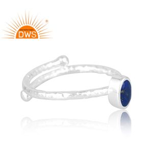 Anillo de piedras preciosas de lapislázuli Natural de Plata de Ley 925 más vendido, joyería personalizada para mujer, regalo para ella - Product Image 4