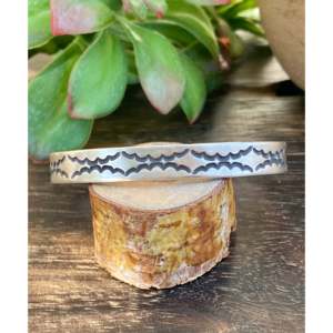 Nora Tahe Fashion <b>Cuff</b> <b>Bracelet</b> Handcrafted in Sterling <b>Silver</b> - Product Image 1