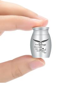 Plata su urna funeraria hecha a mano de aluminio para cenizas humanas Urna de entierro de tamaño adulto grande Urna de tamaño personalizado individual aplicada a mano - Product Image 1