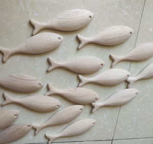 Decoración de peces de madera natural-Exquisita estatuilla de madera hecha a mano-Haga que su hogar sea único, deje su impresión de regalo - Product Image 5