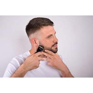 Tondeuse à moustache et barbe réglable en acier inoxydable, alimentation filaire/USB/électrique, rasoir IPX7, outil de coiffage/tondage/pour le nez/à raser, US - Product Image 4