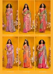 Pure Handloom Rajtex Tissus Dharmavaram Tissage Style Ethnique Soie Motif Floral Conception Saree - Product Image 2