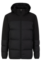 Veste matelassée en toile d'hiver personnalisée de haute qualité avec logo OEM imprimé pour hommes, col montant, poches, imperméable et respirante