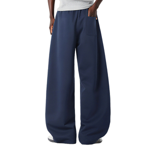 Pantalones de Hombre al por Mayor, Personalizados OEM y ODM, Pantalones Deportivos Casuales, Holgados, de Felpa Francesa, de Pierna Ancha - Product Image 3