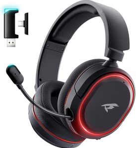 Audífonos Inalámbricos para Juegos USB de 2.4GHz, NUEVOS, con Sonido Envolvente 7.1, Orejeras Grandes para PC y Switch, Grado Industrial - Product Image 1