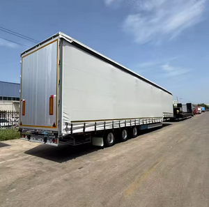 Side <b>Curtain</b> Semi Trailer 3 Axle 60 Ton Capacity Roll Up <b>Curtains</b> Waterproof Tarps Steel <b>Heavy</b> Duty Trailer Max 80 Ton - Product Image 3