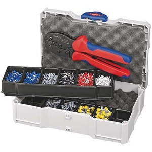 Wire End Ferrule Assortment 1201-Piece <b>Set</b> 0.50-6.00 Mm with PreciForce <b>Crimping</b> Pliers in Systainer by KNIPEX - Product Image 1