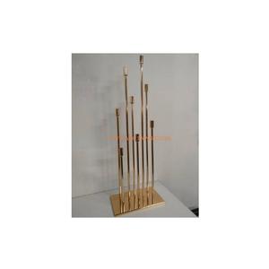 Centro de mesa clásico pulido en oro, recién llegado, 8 brazos, centro de mesa de diseño lujoso de calidad de lujo para proveedor mayorista - Product Image 1